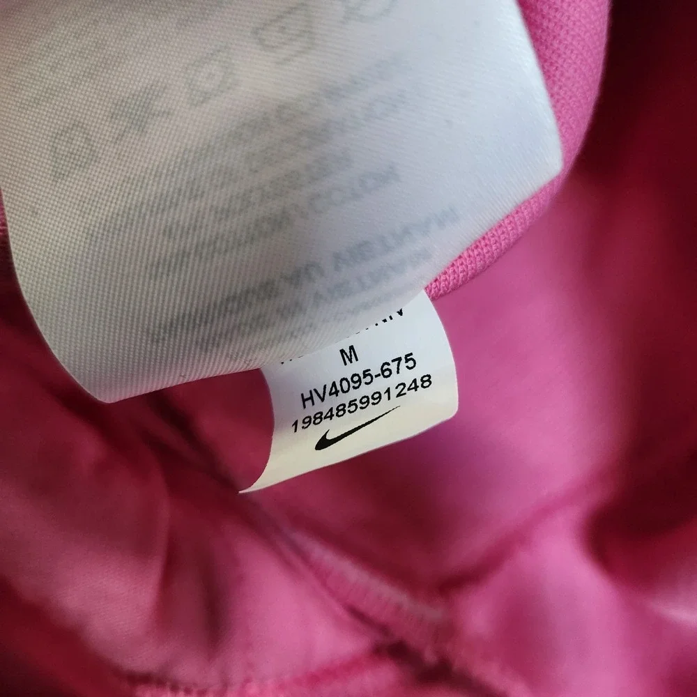 Womens Sz M Nike Nike Sportswear Tech Fleece Jumpsuit Flared Leg Pink HV4095-675